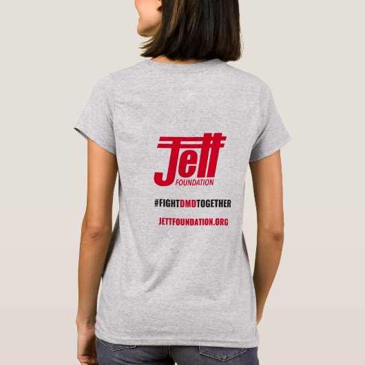 Strijd tegen Duchenne - Volwassenen T-shirt (Achterkant)