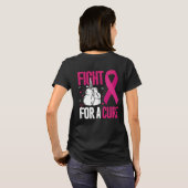 Strijd tegen een crème voor borstkanker t-shirt (Achterkant volledig)