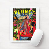 Strijd tegen één oogruimte-monsters muismat (Met muis)