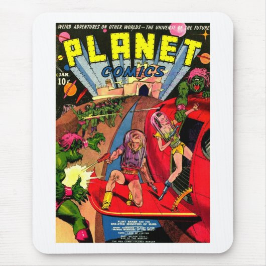 Strijd tegen één oogruimte-monsters muismat (Voorkant)