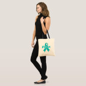 Strijd tegen eierstokkanker tote bag (Voorkant (model))