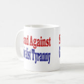 Strijd tegen Globalist Tyranny Koffiemok (Voorkant links)