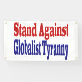 Strijd tegen Globalist Tyranny Spandoek (Horizontaal)