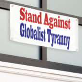 Strijd tegen Globalist Tyranny Spandoek (Buitenkant Gebouw)