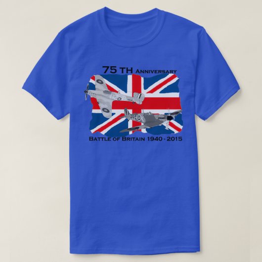 Strijd tegen Groot-Brittannië 75e eeuw 2015 T-shirt (Design voorkant)