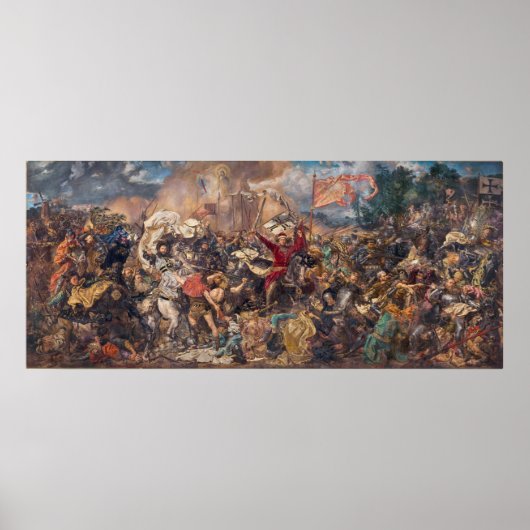 Strijd tegen Grunwald door Jan Matejko Poster (Voorkant)