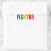 Strijd tegen H8 Ronde Sticker (Tas)