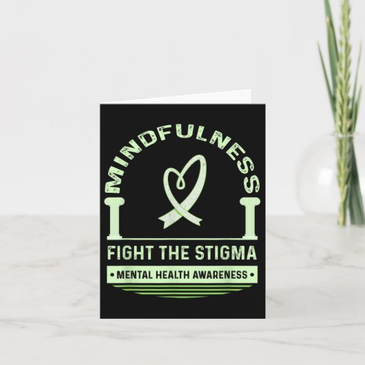 Strijd tegen het stigma van mentale gezondheid kaart (Voorkant)