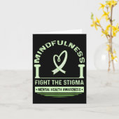 Strijd tegen het stigma van mentale gezondheid kaart (Gele Bloem)