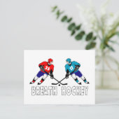 Strijd tegen hockeyspelers briefkaart (Staand voorkant)