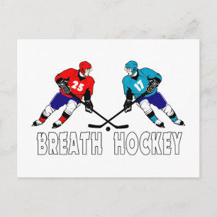 Strijd tegen hockeyspelers briefkaart