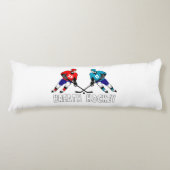 Strijd tegen hockeyspelers lichaamskussen (Voorkant)