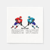 Strijd tegen hockeyspelers servetten (Voorkant)