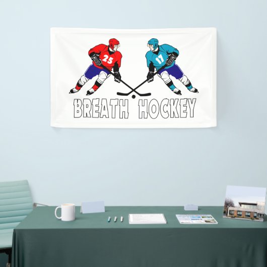 Strijd tegen hockeyspelers spandoek (Beurs)