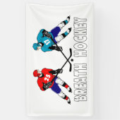 Strijd tegen hockeyspelers spandoek (Verticaal)