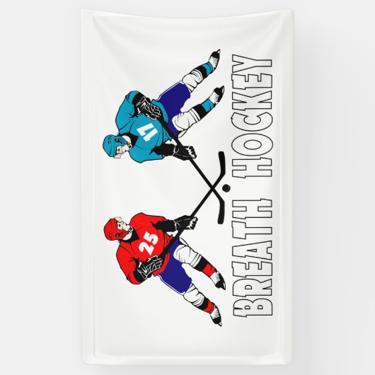 Strijd tegen hockeyspelers spandoek (Verticaal)