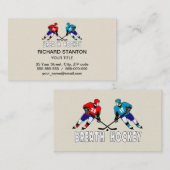 Strijd tegen hockeyspelers visitekaartje (Voorkant / Achterkant)