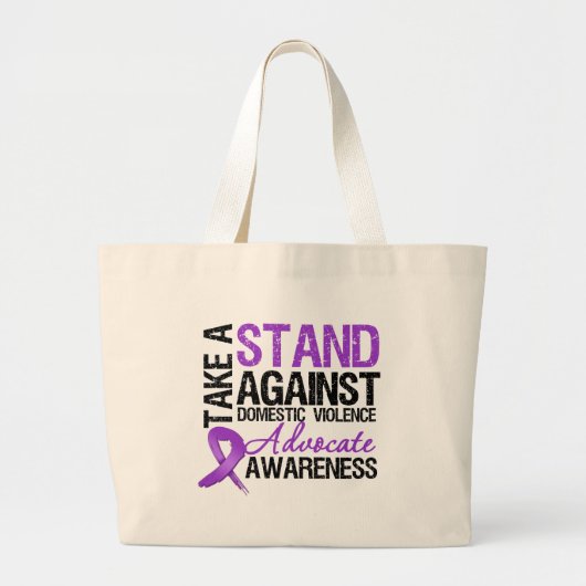 Strijd tegen huiselijk geweld grote tote bag (Voorkant)