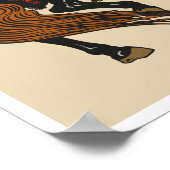 Strijd tegen Japanse samurai-strijders. Grafische Poster (Hoek)