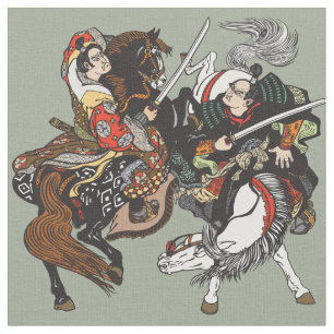Strijd tegen Japanse samurai-strijders Stof