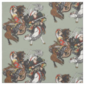 Strijd tegen Japanse samurai-strijders Stof (Swatch)