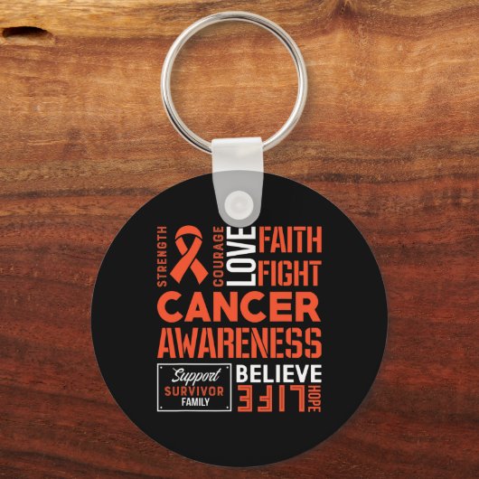 Strijd tegen kanker lint 5 sleutelhanger (Voorkant)