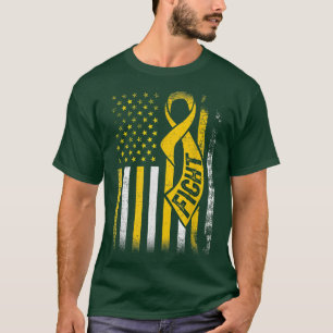 Strijd tegen kanker Overlevende Amerikaanse vlag K T-shirt