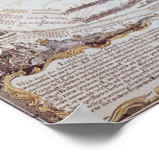 Strijd tegen Kolin Bohemia, 18 augustus 1757 Poster (Hoek)