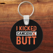 Strijd tegen leukemie Citaat voor bloedkanker Over Sleutelhanger (Voorkant)