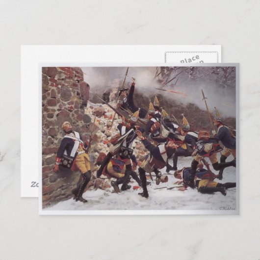 Strijd tegen Leuthen Briefkaart (Voorkant / Achterkant)