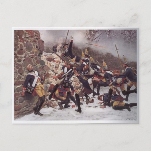 Strijd tegen Leuthen Briefkaart (Voorkant)