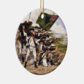 Strijd tegen Long Island door Domenick D'Andrea Keramisch Ornament (Rechts)