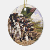 Strijd tegen Long Island door Domenick D'Andrea Keramisch Ornament (Links)