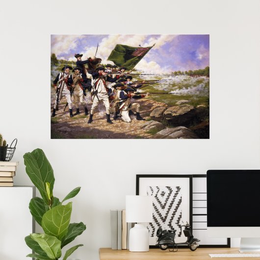 Strijd tegen Long Island door Domenick D'Andrea Poster (Thuiskantoor)