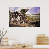 Strijd tegen Long Island door Domenick D'Andrea Poster (Keuken)