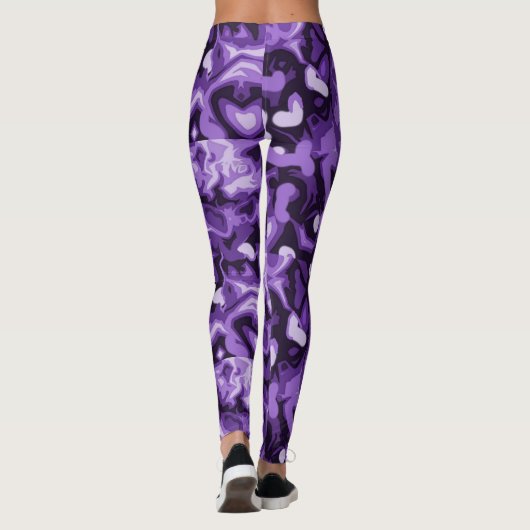 Strijd tegen Lupus Paarse Camo Women's Leggings (Achterkant)