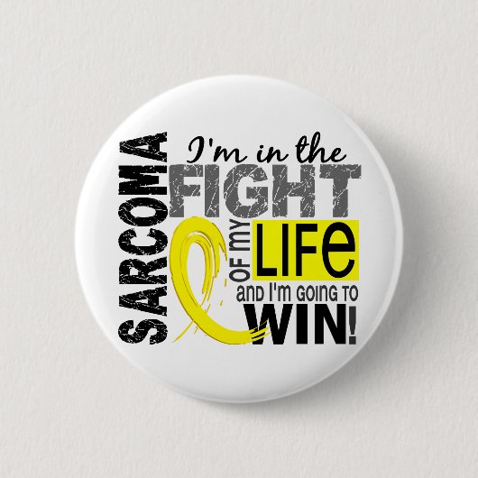 Strijd tegen mijn leven, Sarcoma Ronde Button 5,7 Cm (Voorkant)