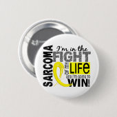 Strijd tegen mijn leven, Sarcoma Ronde Button 5,7 Cm (Voorkant /achterkant)