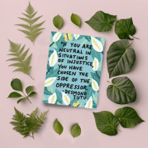 Strijd tegen onrecht Desmond Tutu Quote