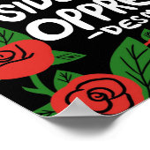 Strijd tegen onrecht Desmond Tutu Quote Palestine  Poster (Hoek)