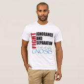 Strijd tegen onwetendheid met Gnosis T-shirt (Voorkant volledig)