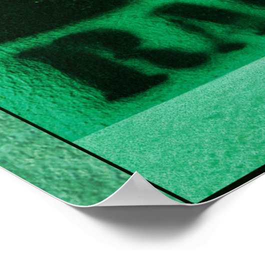 Strijd tegen racisme in rood zwart en groen poster (Hoek)