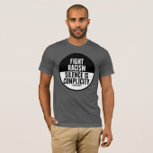 Strijd tegen racisme Stilte is compliciteit T-shirt (Voorkant volledig)