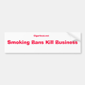 Strijd tegen roken bumpersticker