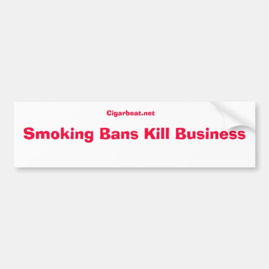 Strijd tegen roken bumpersticker (Voorkant)