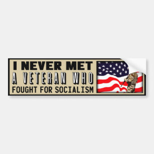 Strijd tegen socialisme? bumpersticker