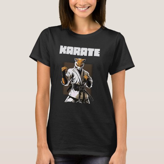 Strijd tegen sport Karate Fox T-shirt (Voorkant)