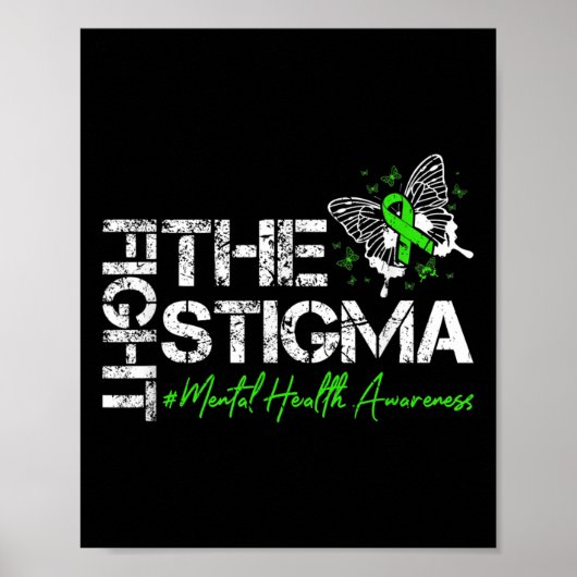 Strijd tegen Stigma Mental Health Awareness Poster (Voorkant)