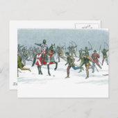 Strijd tegen Towton 1461 Briefkaart (Voorkant / Achterkant)