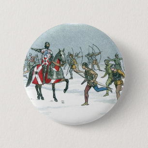 Strijd tegen Towton 1461 Ronde Button 5,7 Cm